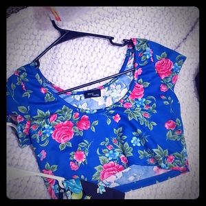 Floral crop top